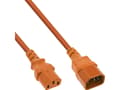 Miniatyrbilde 3 av 3: InLine 16502O, 2 m, C13 kopling, C14 kopling, H05VV-F, 250 V