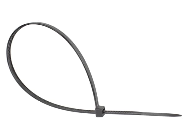 Alcasa KAB-25S48, Frigjørbart buntebånd, Nylon, Sort, 2 - 65 mm, -40 - 85 °C, 25 cm