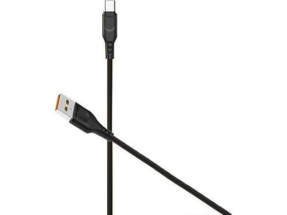Denmen USB-A - USB-C 1 m USB-kaapeli Musta (29349)