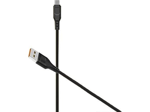 Denmen USB-A - microUSB-kabel 1 m Svart (29348)