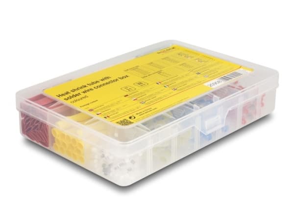 Delock - Wire insulation kit - hvit, blå, gul, rød, grønn, brun, gjennomsiktig