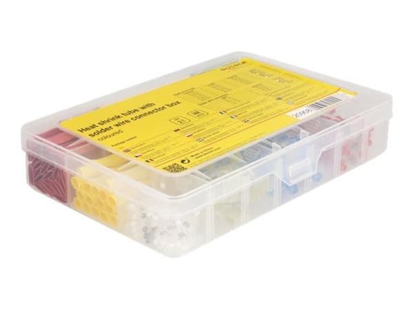 Delock - Wire insulation kit - hvit, blå, gul, rød, grønn, brun, gjennomsiktig