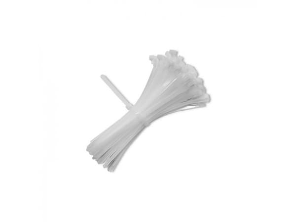 Qoltec - Kabelfestebånd - reusable, self-locking, 7.2 * 250 mm - 25 cm - hvit (en pakke 100)