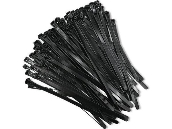 Qoltec - Kabelfestebånd - reusable, self-locking, 7.2 * 250 mm - 25 cm - svart (en pakke 100)
