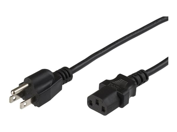MicroConnect - Strømkabel - NEMA 5-15P (P) til power IEC 60320 C13 - 4 m
