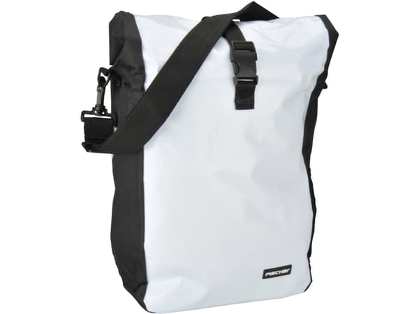 FISCHER FAHRRAD 86264 Taske til bagagebæreren Hvid, Sort