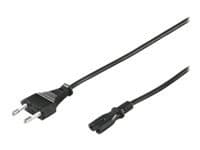 goobay NK 104 S-150 - Strømkabel - Europlug (hann) til IEC 60320 C7 - AC 250 V - 2.5 A - 1.5 m - svart