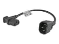 Miniatyrbilde 1 av 3: MicroConnect - Strømadapter - power IEC 60320 C13 rett til IEC 60320 C14 vinklet - AC 250 V - 10 A - 30 cm - svart
