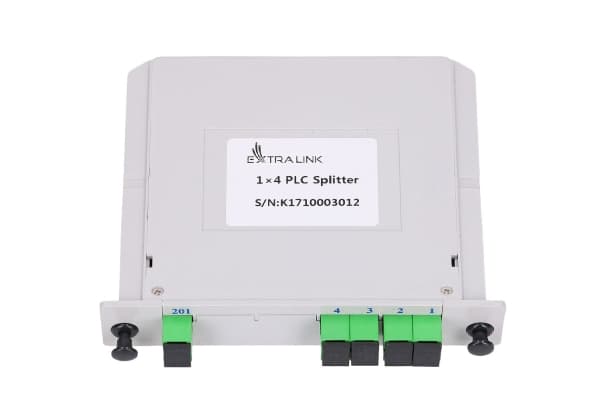 Extralink 1:4 PLC SPLITTER SC/APC SLOT TYPE, Kabelspillter, Grå, ABS, Hunkjønn