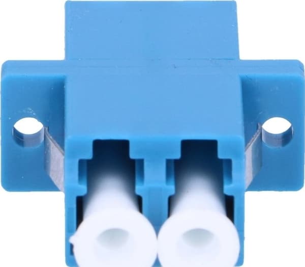 Extralink ADAPTER LC/PC LC/UPC SM DUPLEX - Adapter, LC, Obelagd, Blå, Enkelläge, Akrylnitrilbutadienstyren (ABS), Keramiska