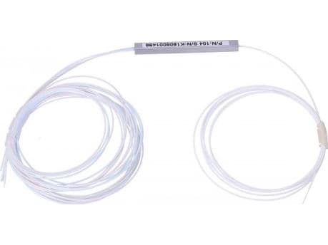 Extralink 1:4 PLC SPLITTER WITHOUT CONNECTORS 1M 0.9MM STEEL BOX, Kabelkniv, Vit, Polyvinylklorid (PVC)