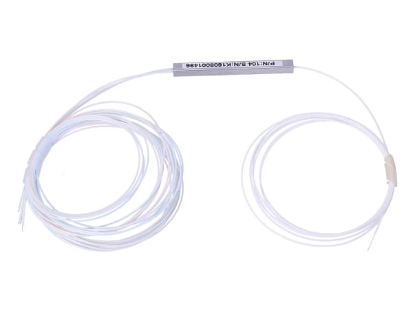 Extralink 1:4 PLC SPLITTER WITHOUT CONNECTOR 900UM 1.5M STEEL BOX, Kabelspillter, Hvit, Fiberglass, Stål, Blister