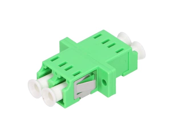 Extralink ADAPTER LC/APC SM DUPLEX - Adapter, LC/APC, Obelagd, Grön, Enkelläge, Plast, Keramiska