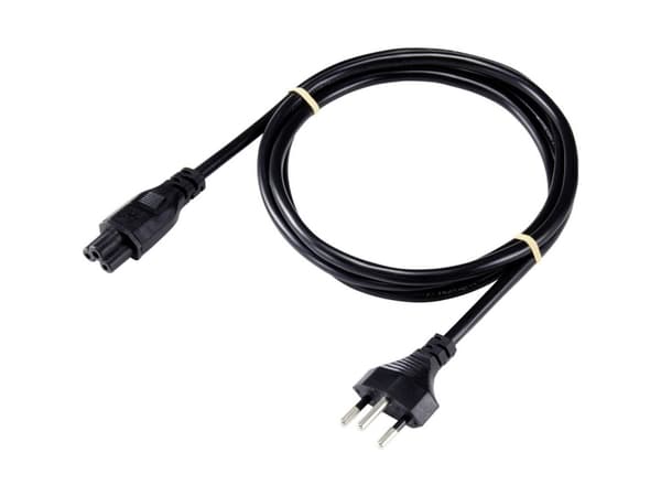 SY-5042688 IEC-tilkoblingskabel svart 1,80 m (SY-5042688)