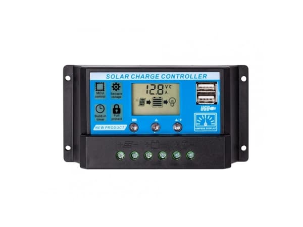SOLCELLECONTROLLER SOL PWM 10A + 2XUSB