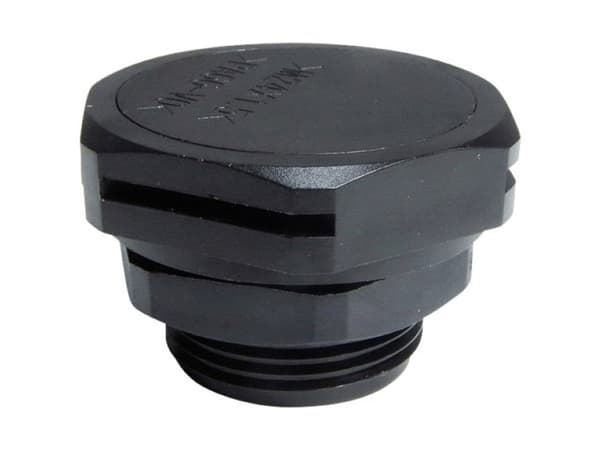 TRU COMPONENTS HX-PF-M6 Trykudligningselement M6 PA66 Sort 1 stk