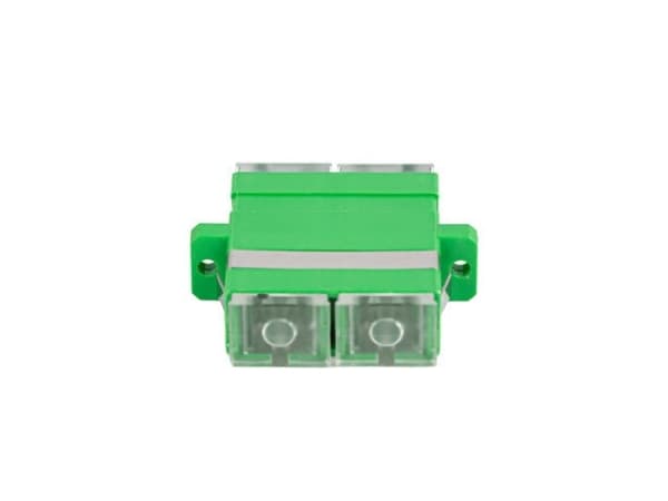 Lanberg - Nettverkkopler - SC/APC-enkeltmodus (hunn) til SC/APC-enkeltmodus (hunn) - fiberoptisk - dupleks - 9 / 125 micron - grønn (en pakke 20) - f