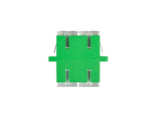 Lanberg - Nettverkkopler - SC/APC-enkeltmodus (hunn) til SC/APC-enkeltmodus (hunn) - fiberoptisk - dupleks - 9 / 125 micron - grønn (en pakke 20) - f
