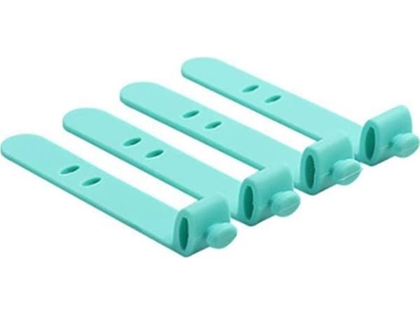 Aptel Clip-on sladdhållare Blå 4 delar (AG380B)
