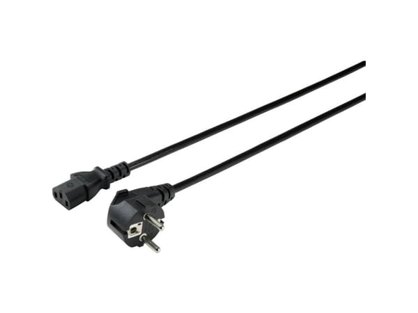 Sygonix SY-5043450 Virtajohto musta 3,00 m (SY-5043450)