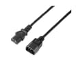 Miniatyrbilde 4 av 4: Sygonix SY-5243894 IEC kabelforlenger svart 5,00 m (SY-5243894)