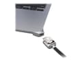 Miniatyrbilde 4 av 5: Compulocks Ledge Lock Adapter for MacBook Air 13" M2-M4 with Keyed Lock Silver - Sikkerhetssporlåsadapter - med nøkkellås - for Apple MacBook Air M2
