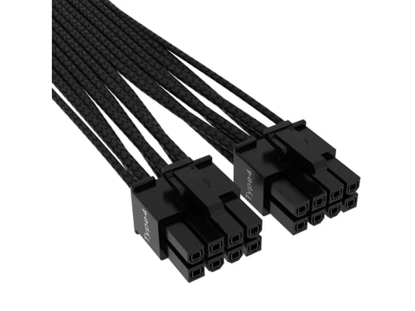 Corsair CP-8920331, PCI-E (12+4-pin), 12VHPWR, Suora, Suora, Musta, 1 kpl