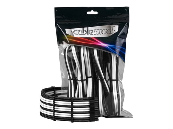 CableMod PRO ModMesh - Skjøteledningskabelsett - svart/hvit
