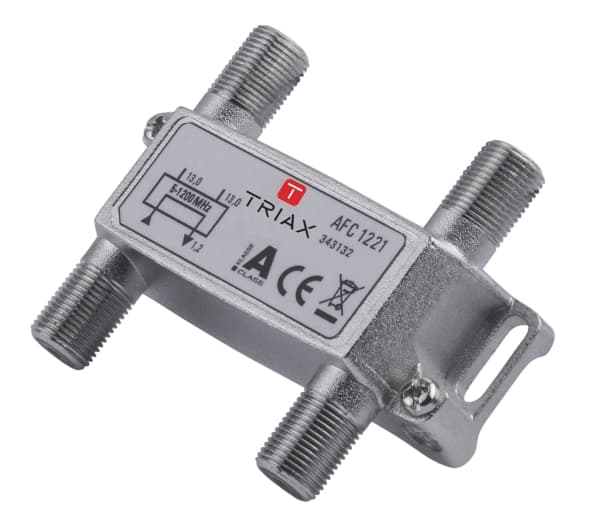 Triax AFC 1221, 75 O, 5 - 1218 MHz, Sølv, A, 1,4 dB, 1 stykker