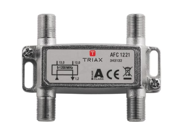 Triax AFC 1221, 75 O, 5 - 1218 MHz, Sølv, A, 1,4 dB, 1 stykker