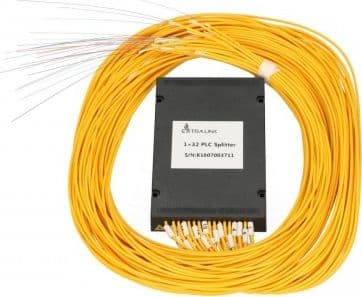 Extralink 1:32 PLC SPLITTER NO CONNECTORS 2.0 MM 1.5M ABS MODUL, Kabelavdelare, Svart, ABS, Polykarbonat (PC)