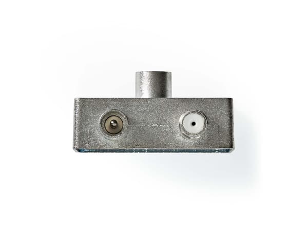 Nedis CSGP40970ME, Kabelspillter, 75 O, Metallisk, Sølv, Metall, 1 stykker, IEC, F
