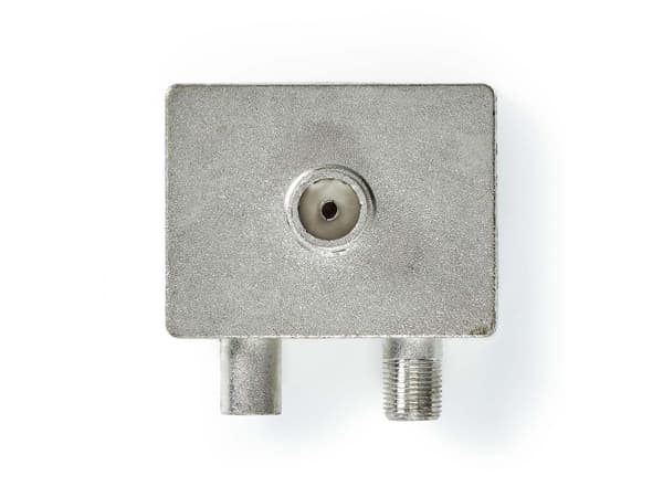 Nedis CSGP40970ME, Kabelspillter, 75 O, Metallisk, Sølv, Metall, 1 stykker, IEC, F