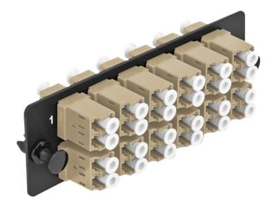 Delock - Fiberoptisk adapterplatta - LC Duplex MM X 12 - beige