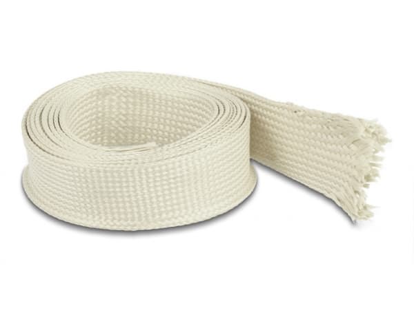 Delock - Flettet erme - 2 m - hvit