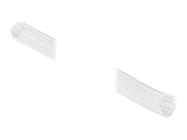 Delock - Flätad ärm - 5 m - vit