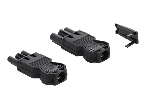 Delock - Strømkontaktsett - 250 V - 16 A - svart