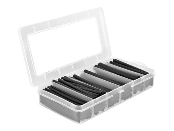 Delock - Varmekrymperør - dual wall with inside adhesive, shrinkage ratio 3:1 - 9.5 cm - svart (en pakke 122)