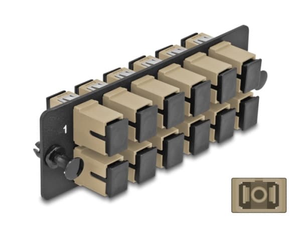 DeLOCK 66927, SC/SC, Beige, Lajittelu, Metalli, Muovi, 35 mm, 109 mm, 20 mm
