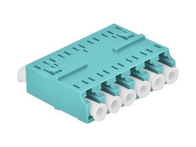 Delock - Nettverkkopler - LC (hunn) til LC (hunn) - fiberoptisk - akvamarin