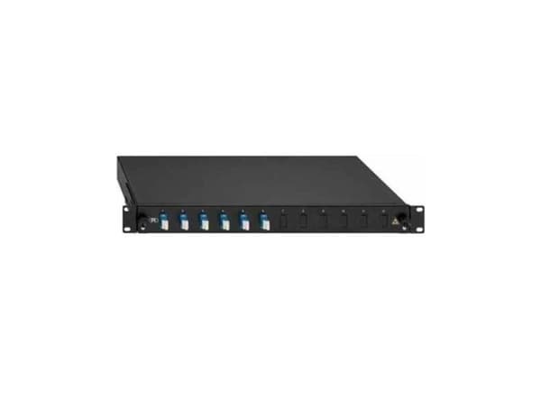 LWL-splejseboks Rutenbeck 6 x LC-D OS2 blau 6 porte 1 U