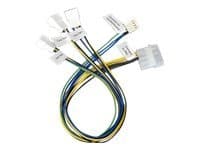 Akasa PWM splitter smart fan cable - Viftestrømsplitter - 4-pins intern strøm (12V) (hann) til 4-pins PWM (hann) - 30 cm