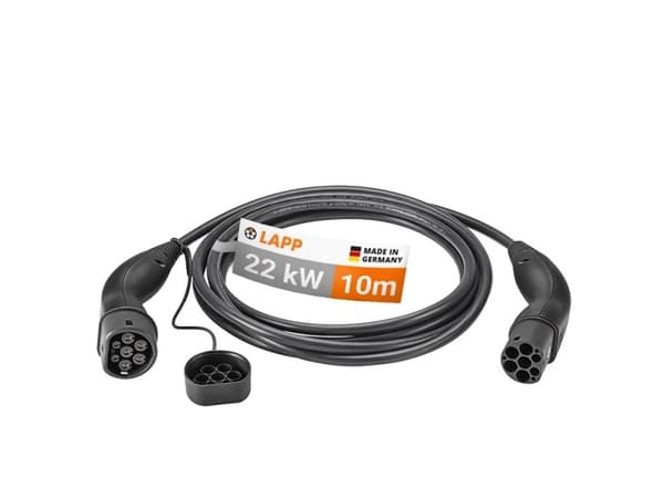 Lapp Mobility Type 2 Ladekabel for elbil 22 kW - 10 Meter