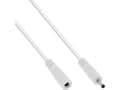 Pikkukuva 1 / 2: InLine DC jatkokaapeli uros/naaras 3.5x1.35mm AWG 18 valkoinen 0 - Jatkokaapeli ( 26955H )