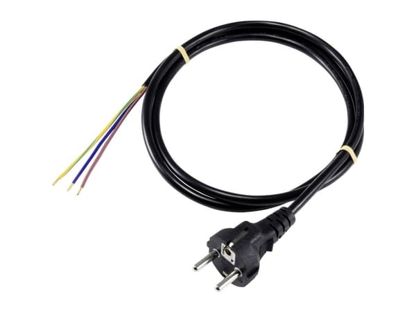 Sygonix SY-5043490 strømtilkoblingskabel svart 1,50 m (SY-5043490)