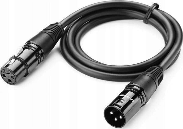 Ugrønn kabel XLR hunn til XLR hannkabel UGREEN 20710B - 2m (svart)