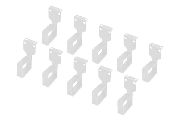 Digitus DN-97687 - Kabelholder - lysegrå, RAL 7035 - 1U - 19" (en pakke 10)