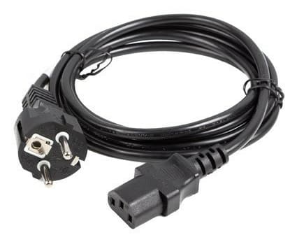 VIRTAJOHTO CEE 7/7-&gt;IEC 320 C13 1.8M VDE SUORA MUSTA LANBERG
