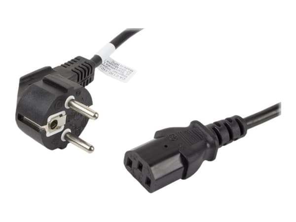 VIRTAJOHTO CEE 7/7-&gt;IEC 320 C13 1.8M VDE SUORA MUSTA LANBERG
