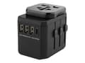 Miniatyrbilde 1 av 3: MicroConnect - Socket splitter - AC 100-240 V - 1920 watt - inngang: Type C - utgangskontakter: 8 - svart